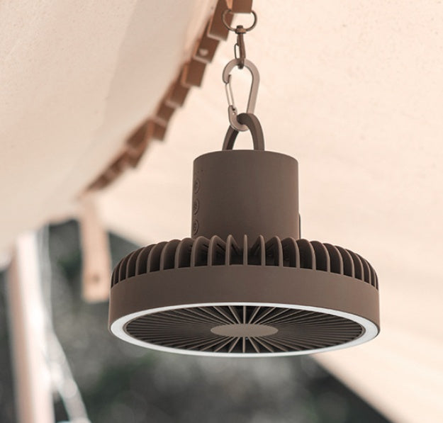 Outdoor Camping Fan Portable USB Rechargeable Camping Tent Tripod Fan Mini Hanging Ceiling Fan Stand Air Cooling Fan Lantern Gemalys™