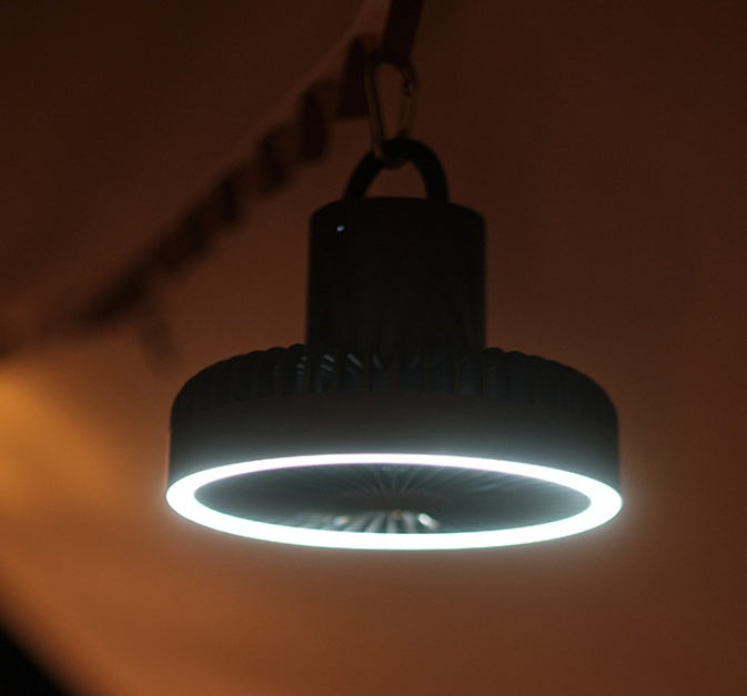 Outdoor Camping Fan Portable USB Rechargeable Camping Tent Tripod Fan Mini Hanging Ceiling Fan Stand Air Cooling Fan Lantern Gemalys™