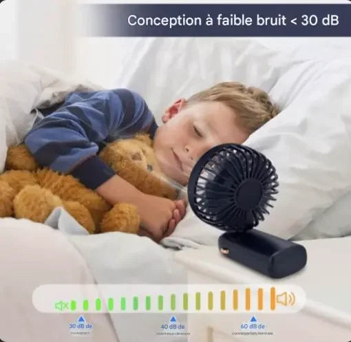 Ventilateur Portable 3-en-1 – Élégance & Performance Gemalys™