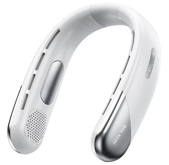 Ventilateur de cou sans lame 4000mAh – Fraîcheur portable, sécurité et autonomie longue durée Gemalys™