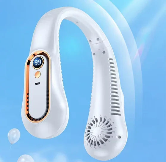 Ventilateur de cou sans lame 4000mAh – Fraîcheur portable, sécurité et autonomie longue durée Gemalys™