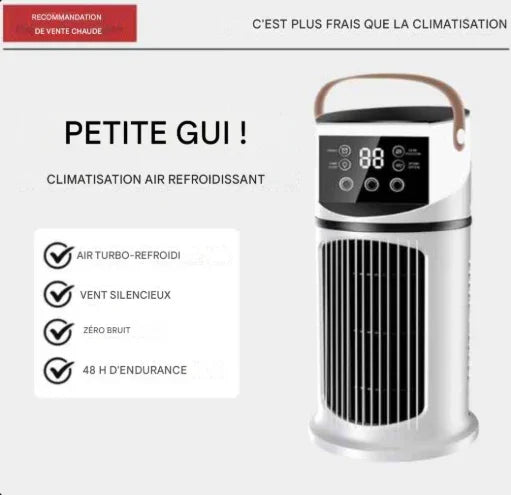 Ventilateur Climatiseur Portable Compact : Rafraîchisseur d’Air Personnel pour Maison, Bureau et Voiture Gemalys™