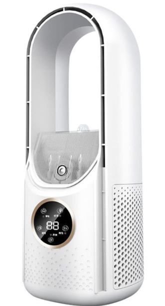 Climatiseur portable 3-en-1 : refroidisseur, humidificateur et purificateur d’air à 6 vitesses Gemalys™
