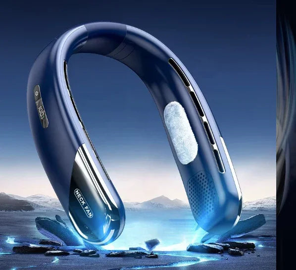 Ventilateur de cou sans lame 4000mAh – Fraîcheur portable, sécurité et autonomie longue durée Gemalys™
