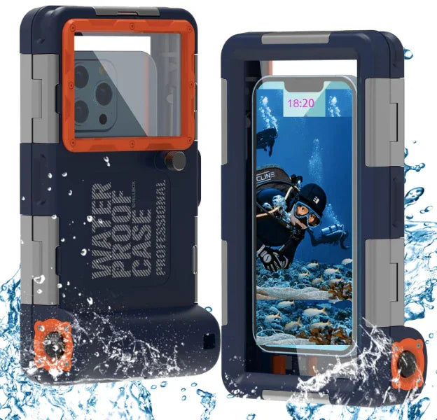 Étui de plongée étanche pour smartphone jusqu’à 15 m – Compatible iPhone 13, 12, 11 Pro Max, Samsung Galaxy S22/S21, Xiaomi, Huawei, Oppo, OnePlus Gemalys™