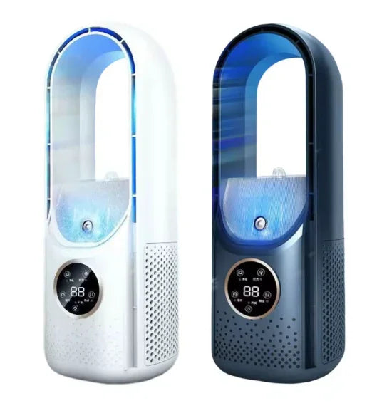 Climatiseur Portable 3 en 1 – Refroidisseur, Humidificateur et Purificateur d’Air avec 6 Vitesses Ajustables Gemalys™