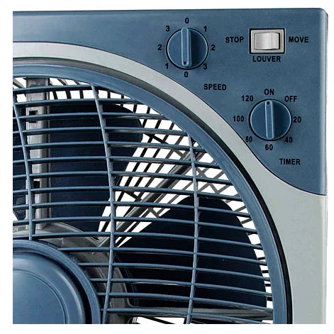 Ventilateur carré 12 pouces avec 3 vitesses réglables – Puissant et silencieux Gemalys™