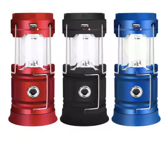 Lampe  Portable USB Rechargeable – Lanterne LED Solaire avec Power Bank pour Camping Gemalys™
