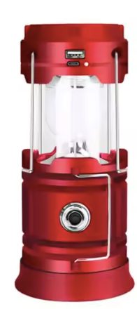 Lampe  Portable USB Rechargeable – Lanterne LED Solaire avec Power Bank pour Camping Gemalys™
