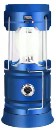 Lampe  Portable USB Rechargeable – Lanterne LED Solaire avec Power Bank pour Camping Gemalys™