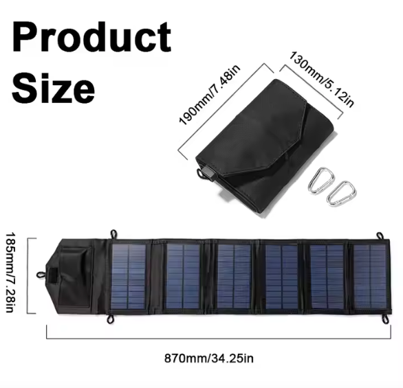 Chargeur solaire portable 60W, pliable, pour une alimentation en extérieur. Gemalys™
