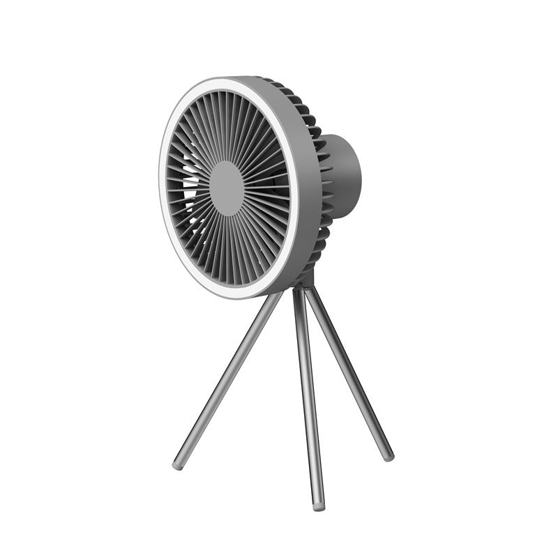 Outdoor Camping Fan Portable USB Rechargeable Camping Tent Tripod Fan Mini Hanging Ceiling Fan Stand Air Cooling Fan Lantern Gemalys™