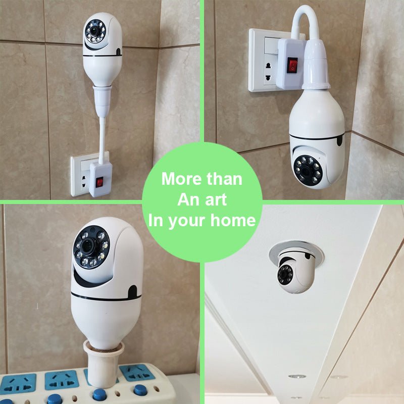WiFi CAMERA 1080P Bulb 4X Zoom Camera E27 Home 5GWiFi Alarm Monitor - Gemalys™